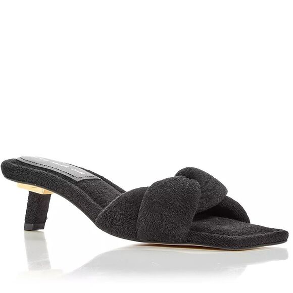 Good American Shoes - NEW Good American Terry Kickstand Mule Black Size 10
